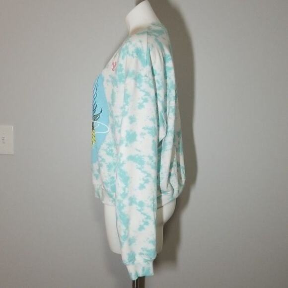 Journey Blue Tie Dye Crop Sweatshirt - Picture 6 of 8